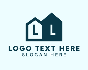 Construction - Residential Apartment Home Letter logo design