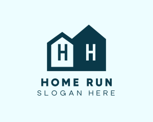 Residential Apartment Home Letter logo design