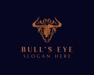 Luxury Bull Ranch Livestock logo design