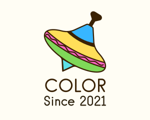 Colorful Spinning Top logo design