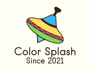 Colorful Spinning Top logo design