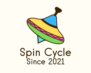 Colorful Spinning Top logo design