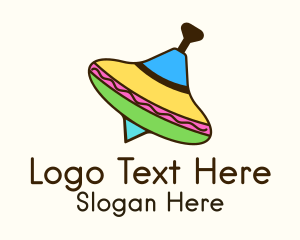Colorful Spinning Top Logo