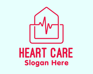 Cardiology - Home Cardiology Emergency logo design