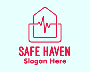 Home Cardiology Emergency  logo design