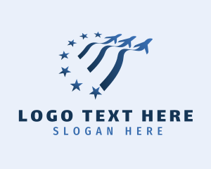Travel Blogger - America Travel Agency logo design