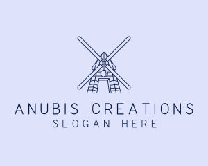 Farm Windmill Barn logo design