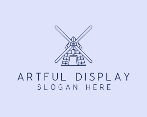 Farm Windmill Barn logo design