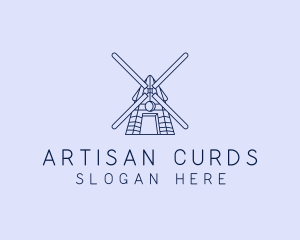 Farm Windmill Barn logo design