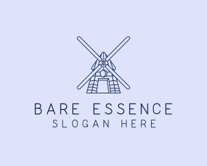 Farm Windmill Barn logo design