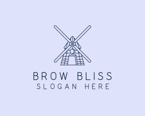 Farm Windmill Barn logo design