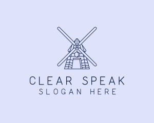 Farm Windmill Barn logo design