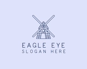 Farm Windmill Barn logo design