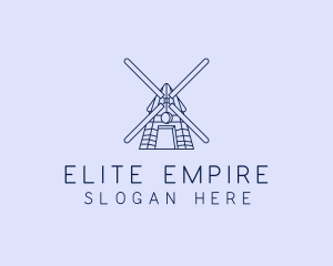 Farm Windmill Barn logo design