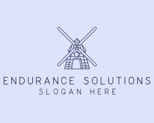 Farm Windmill Barn logo design