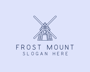 Farm Windmill Barn logo design