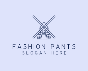 Farm Windmill Barn logo design