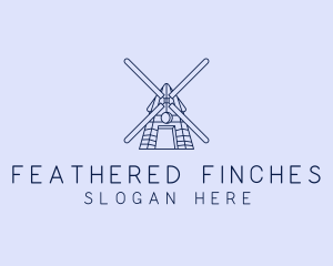 Farm Windmill Barn logo design