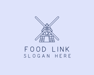 Farm Windmill Barn logo design