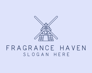 Farm Windmill Barn logo design