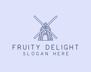 Farm Windmill Barn logo design