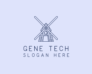 Farm Windmill Barn logo design