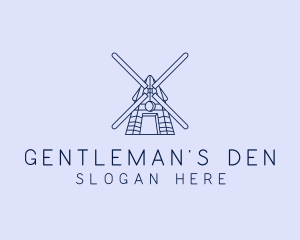 Farm Windmill Barn logo design