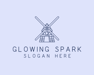 Farm Windmill Barn logo design