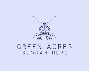 Farming - Farm Windmill Barn logo design