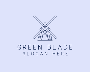 Farm Windmill Barn logo design