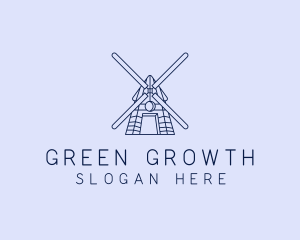 Farm Windmill Barn logo design