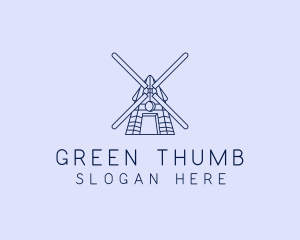 Farm Windmill Barn logo design