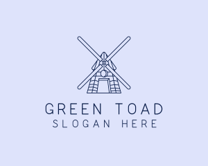 Farm Windmill Barn logo design