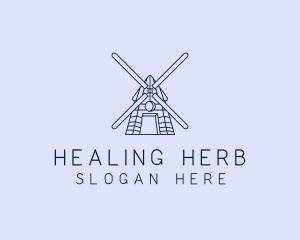 Farm Windmill Barn logo design