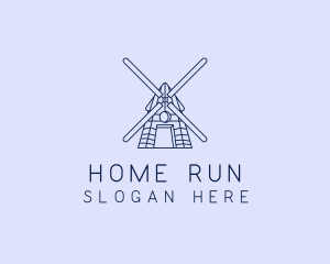 Farm Windmill Barn logo design