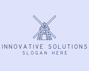 Farm Windmill Barn logo design