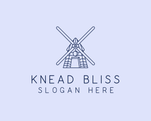 Farm Windmill Barn logo design