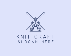 Farm Windmill Barn logo design