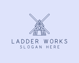 Farm Windmill Barn logo design