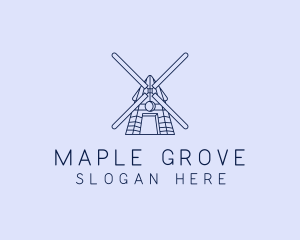 Farm Windmill Barn logo design