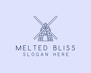 Farm Windmill Barn logo design