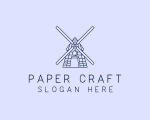 Farm Windmill Barn logo design