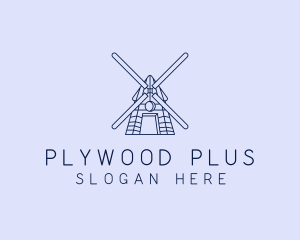 Farm Windmill Barn logo design