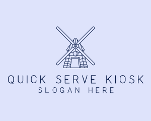 Farm Windmill Barn logo design