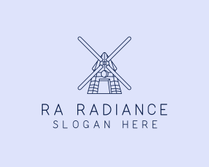 Farm Windmill Barn logo design