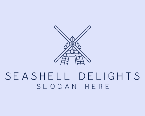 Farm Windmill Barn logo design