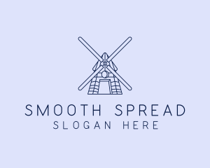 Farm Windmill Barn logo design