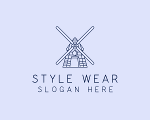 Farm Windmill Barn logo design