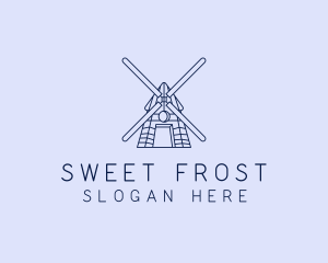 Farm Windmill Barn logo design