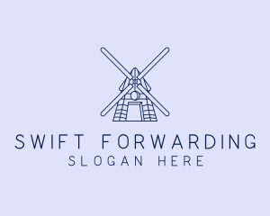 Farm Windmill Barn logo design